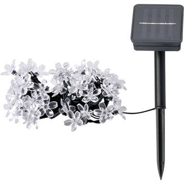 Girlanda Solarna KOLOROWE KWIATKI 50 LED FLOWER
