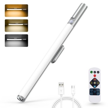Obrotowy Lampa Listwa Oświetleniowa meblowe LED CZUJNIK RUCH MAGNES 40cm