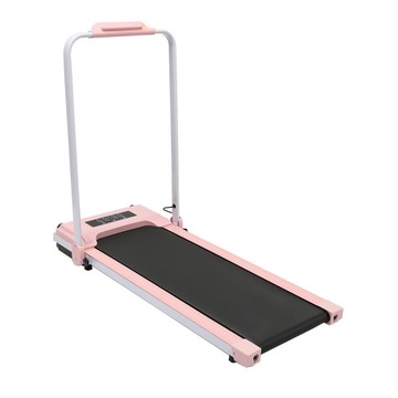 Mini bieżnia z podłokietnikami 100kg - różowa
