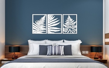 3D PANELE AŻUROWE, PAPROCIE, DEKORACJA ŚCIENNA