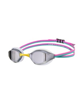 Okulary pływackie Arena Python Mirror SILVER-WHITE-FUCHSIA startowe