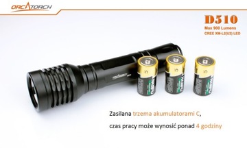 Фонарик Orca Torch D510