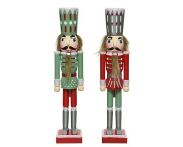 Dziadek do orzechów figurka stojąca 25 cm/ zielony