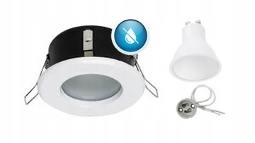 ZESTAW OPRAWA HERMETYCZNA +LED GU10 5W podbitka