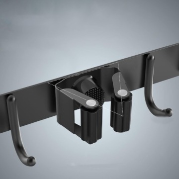 ВЕШАЛКА ДЛЯ МЕТЛЫ И ШВАБРЫ ИЗ НЕРЖАВЕЮЩЕЙ СТАЛИ 5 ДЕРЖАТЕЛЕЙ 4 КРЮЧКА ДЛЯ ДОМА И САДА