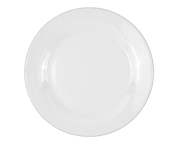 TALERZ OBIADOWY PŁYTKI 23CM BIAŁA PORCELANA GASTR0