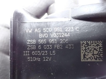 KLAKSON SIGNÁL TRUBKA ORIGINÁLNÍ 5C0951223C SKODA KODIAK 23R