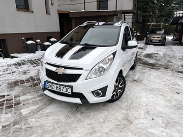 Chevrolet Spark II Hatchback 1.0L DOHC 68KM 2011 Chevrolet Spark TYLKO 126tyśkm! 1WŁ 1.0b ORYGINAŁ LAKIER 2011r LT SKÓRY!