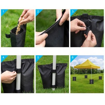 4 мешка для палатки, мешки с песком для беседки с каналом