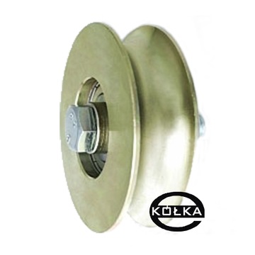 Koło Rolka na rure fi. 89 mm na 1/2 cala do bram