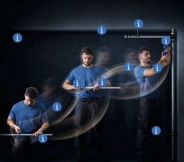 Geberit FlowFit 2 Зажимные губки 4 зажима Калибровочный набор Фреза