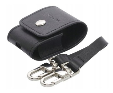 STILGUT Czarne etui na słuchawki do AirPods