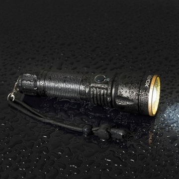 СВЕТОДИОДНЫЙ ТАКТИЧЕСКИЙ ФОНАРЬ МОЩНЫЙ АЛЮМИНИЕВЫЙ USB ZOOM 1200LM VAYOX