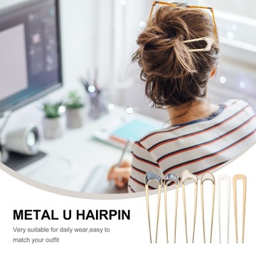 Свадебные заколки для волос Французская вилка Металлическая U-образная форма