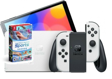 Konsola Nintendo Switch OLED biała + GRA SPORTS