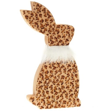 KRÓLIK ZAJĄC FIGURKA WIELKANOCNA JUNGLE BOHO