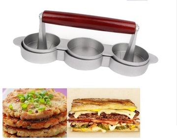Пресс для гамбургеров своими руками, котлеты для домашнего использования, ножницы для мяса, круглый деревянный торт