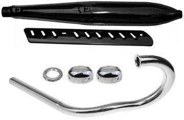 ROMET MOTORYNKA - TŁUMIK KOLANKO NAKRĘTKA ŚWIECA