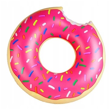 НАДУВНОЕ ПЛЯЖНОЕ КОЛЕСО ДЛЯ БАССЕЙНА ПЛЯЖА КОЛЬЦО 120 СМ DONUT DONUT