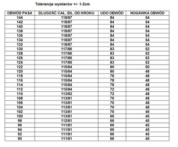 5XL BIG MEN DUŻE SZTRUKSY STRECZ BRĄZ PAS 118CM