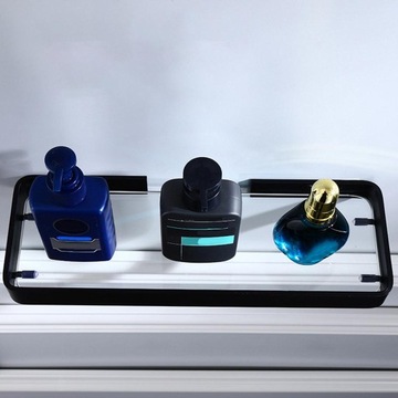 Półka łazienkowa Półka szklana Kosz do