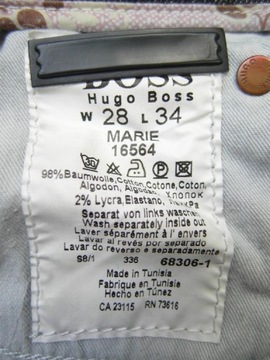 HUGO BOSS SZARE JEANSY ROZ.28/34