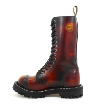 ЖЕЛТЫЕ/КРАСНЫЕ/ЧЕРНЫЕ СТАЛЬНЫЕ БОТИНКИ. 15 ОТВЕРСТИЙ 135/O/Y/R/B 38