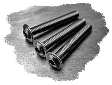 ВИНТ M6x45, ФЛАНЕЦ, НЕРЖАВЕЮЩАЯ 7380F (10)