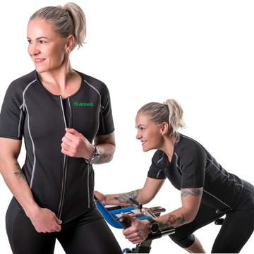 KOSZULKA NEOPRENOWA ĆWICZEŃ FITNES CARDIO ODCHUDZA