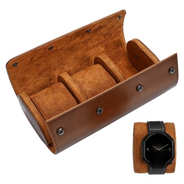 ZEGARKI MĘSKIE VINTAGE ETUI PODRÓŻNE BIŻUTERIA
