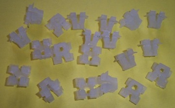 20szt spinka mocowanie zaczepy (kostki regulacji) na reflektor Fiat 126p