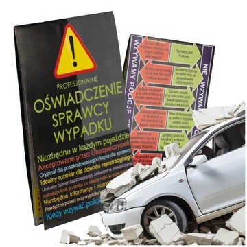 GOTOWE OŚWIADCZENIE SPRAWCY WYPADKU KOLIZJI