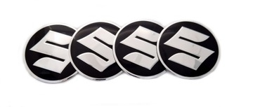 SUZUKI NAKLEJKI ALUMINIOWE NA DEKIELKI 64mm 4szt