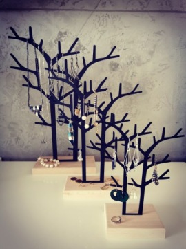 Декоративная подставка для украшений, дерево, витрина для сережек, 24 см LOFT