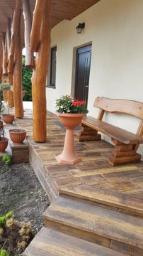 Бетонная лестница имитация дерева бетон