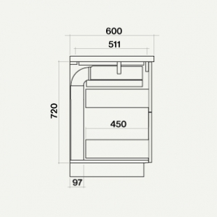 Индукционная варочная панель теппаньяки Falmec Modula M2 Hood