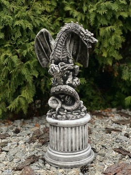 Бетонная садовая фигура Большой дракон