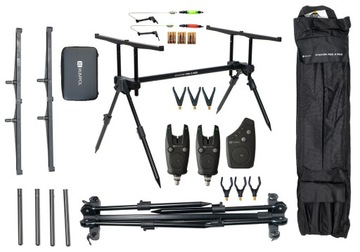 Stojak Karpiowy 2x Sygnalizator Centralka Swinger