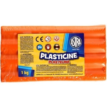 Plastelina Astra 1kg POMARAŃCZOWA 303111005