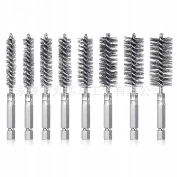 Щетка для чистки стальных труб, 6 шт.