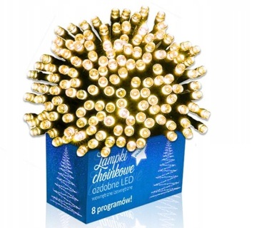 100 СВЕТОДИОДНЫХ НАРУЖНЫХ РОЖДЕСТВЕНСКИХ ОГНИ, ТЁПЛЫЙ БЕЛЫЙ