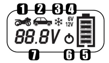 АВТОМАТИЧЕСКОЕ УМНОЕ ЗАРЯДНОЕ УСТРОЙСТВО ЖК-выпрямитель 4 6/12 В 4 А AGM GEL EFB WET MF
