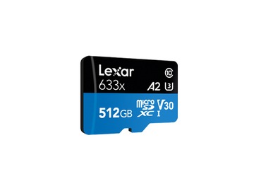 ВЫСОКОПРОИЗВОДИТЕЛЬНЫЙ LEXAR 633X UHS-I MICROSDXC, 512 Гб
