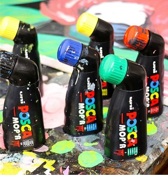 МАРКЕР С КРАСКОЙ UNI POSCA MOP'R PCM-22 ЧЕРНЫЙ