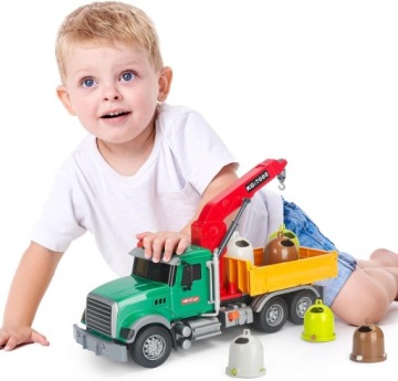 Popelářský vůz Velké auto třídění odpadků Zvedák Hák Koše Pohon