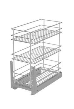 KOSZ CARGO 3 PÓŁKI SZAFKA 60CM PEŁNY WYSUW DOCIĄG