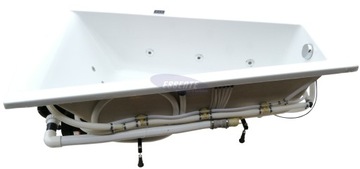 УГЛОВАЯ ГИДРОМАССАЖНАЯ ВАННА 150x100 ЛЕВАЯ ПРАВАЯ PL