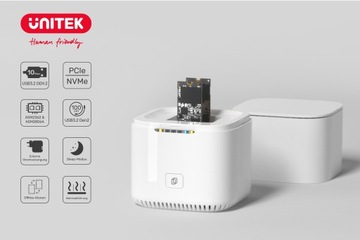 Unitek Stacja klonująca dyski 2x M.2 PCIe/NVMe