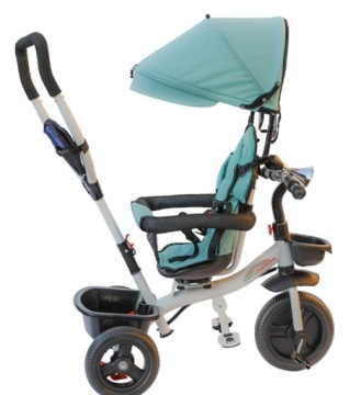 ТРЕХКОЛЕСНЫЙ ВЕЛОСИПЕД СВОБОДНЫЕ КОЛЕСА 360 РЕМНИ КОЛЯСКА ПОВОРОТНОЕ СИДЕНЬЕ