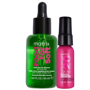 Matrix Zestaw Nawilżający Food For Soft olejek do włosów, 50ml + prezent